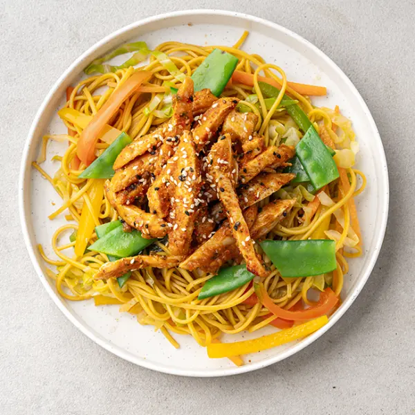 Tamarind Curry-Braised Chicken With Lo Mein Noodles